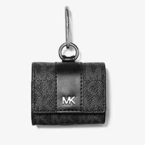 Michael Kors Black Logo Clip Case for Apple AirPods Pro